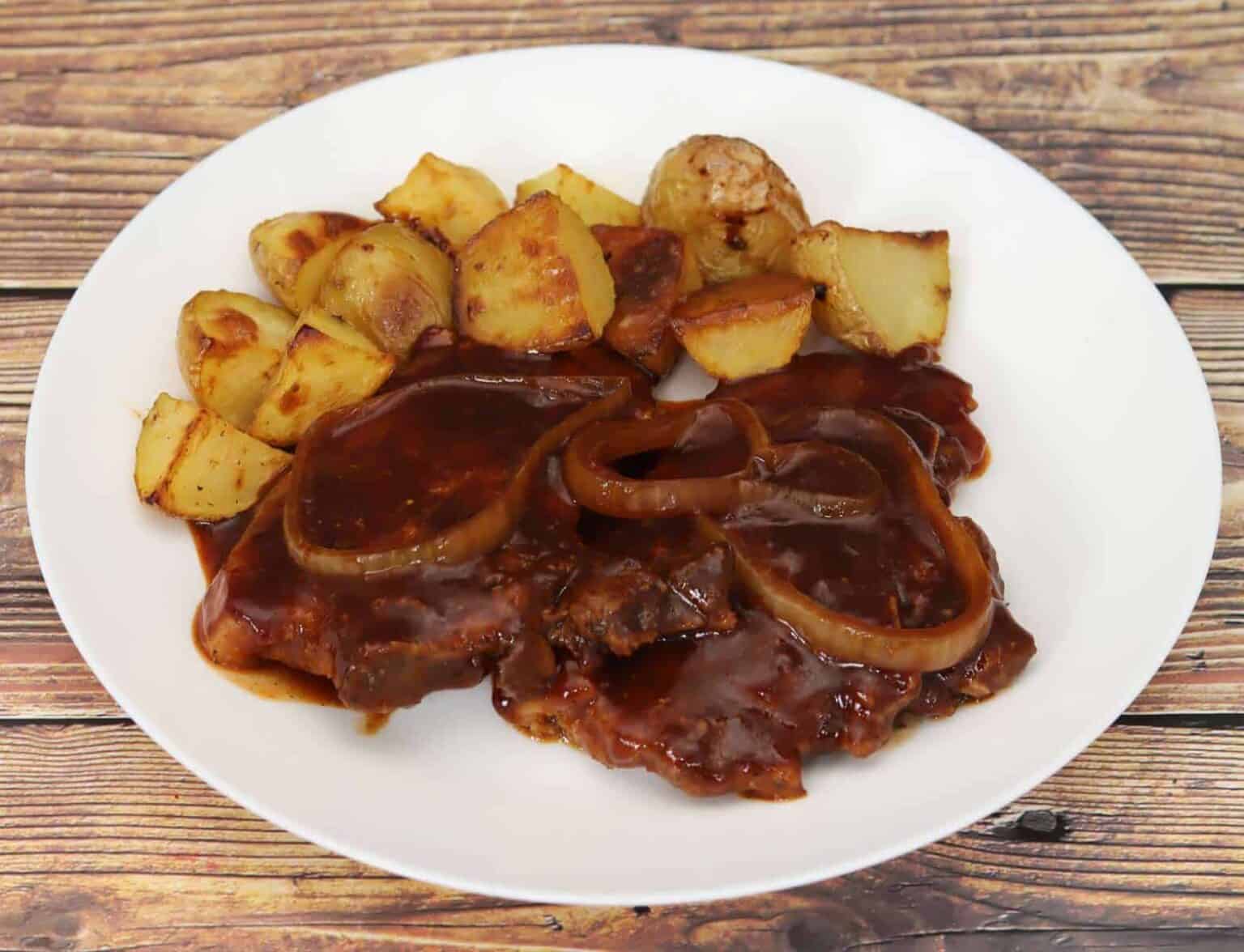 Chuletas De Cerdo En Salsa BBQ Muy Tiernas Y Jugosas