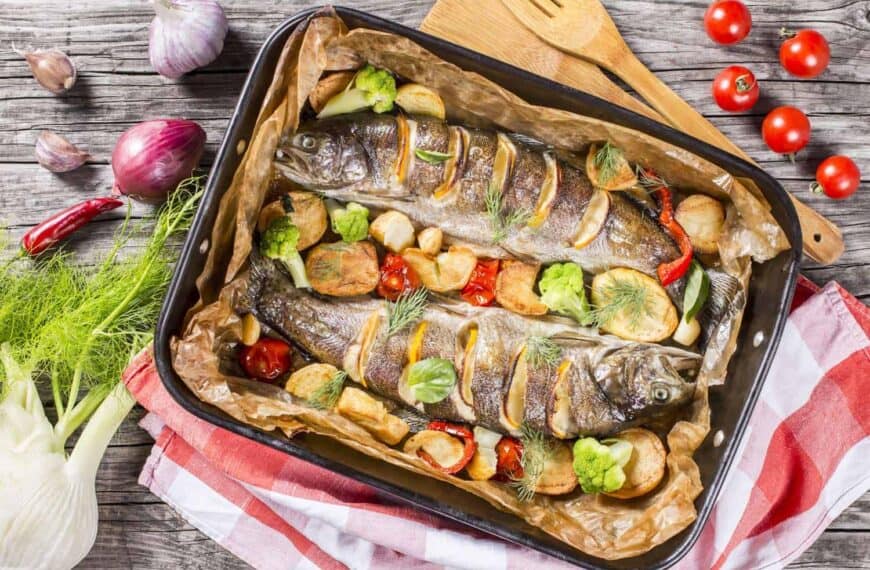 trucha al horno