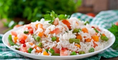 arroz con verduras