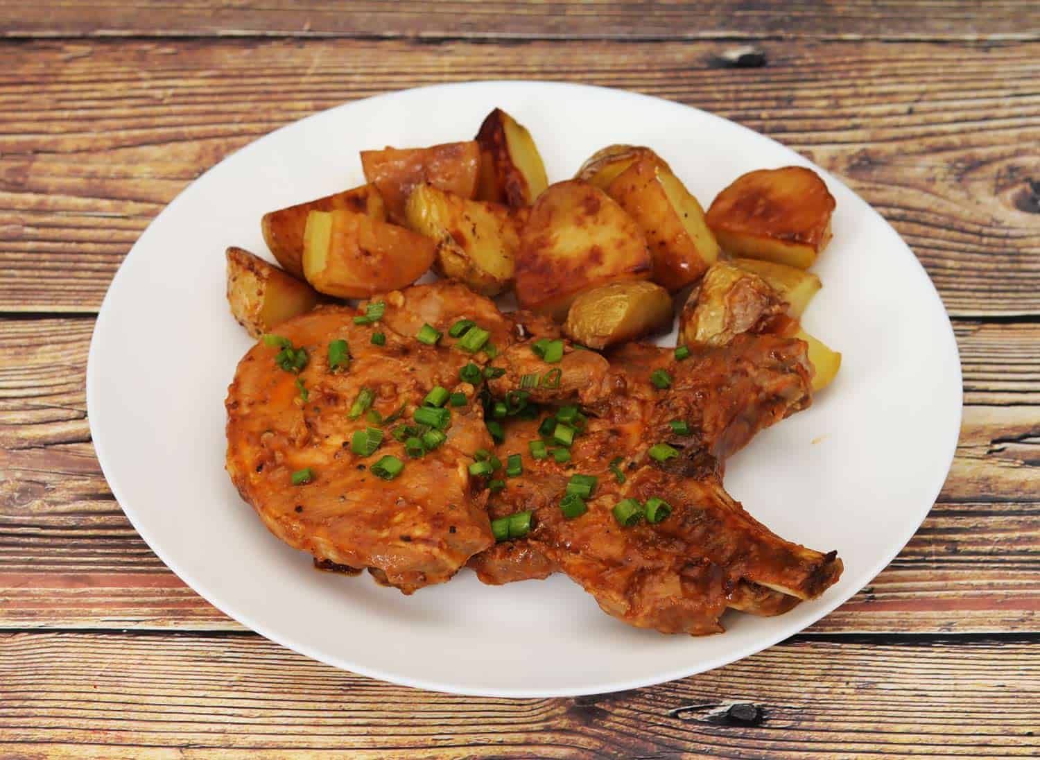 Chuletas de Cerdo al Horno Muy Fáciles y Super Jugosas