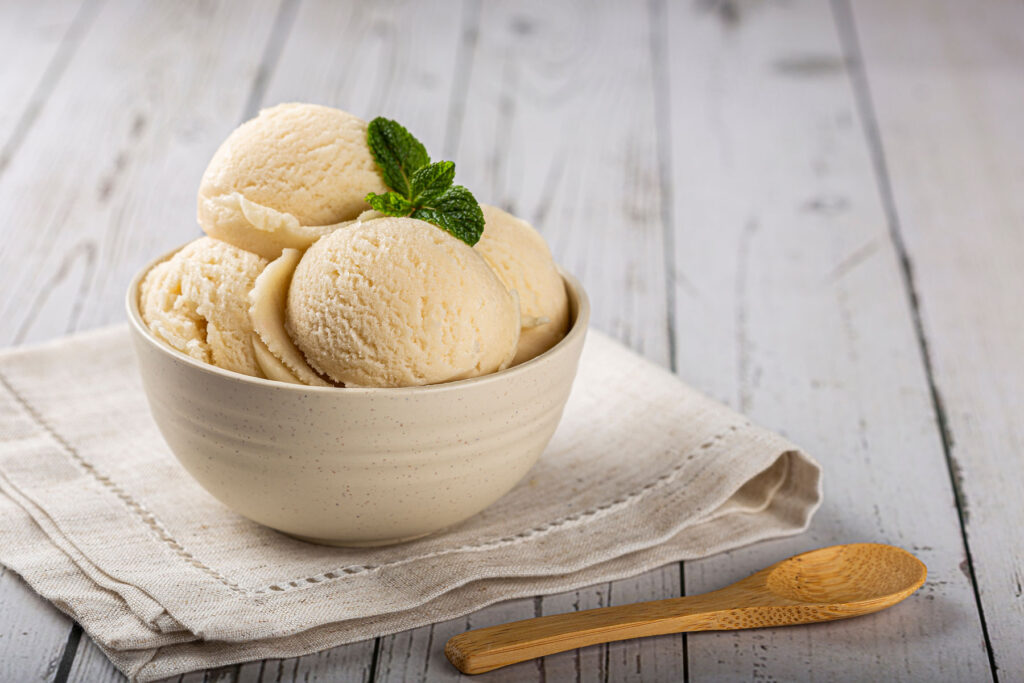 historia del helado de vainilla