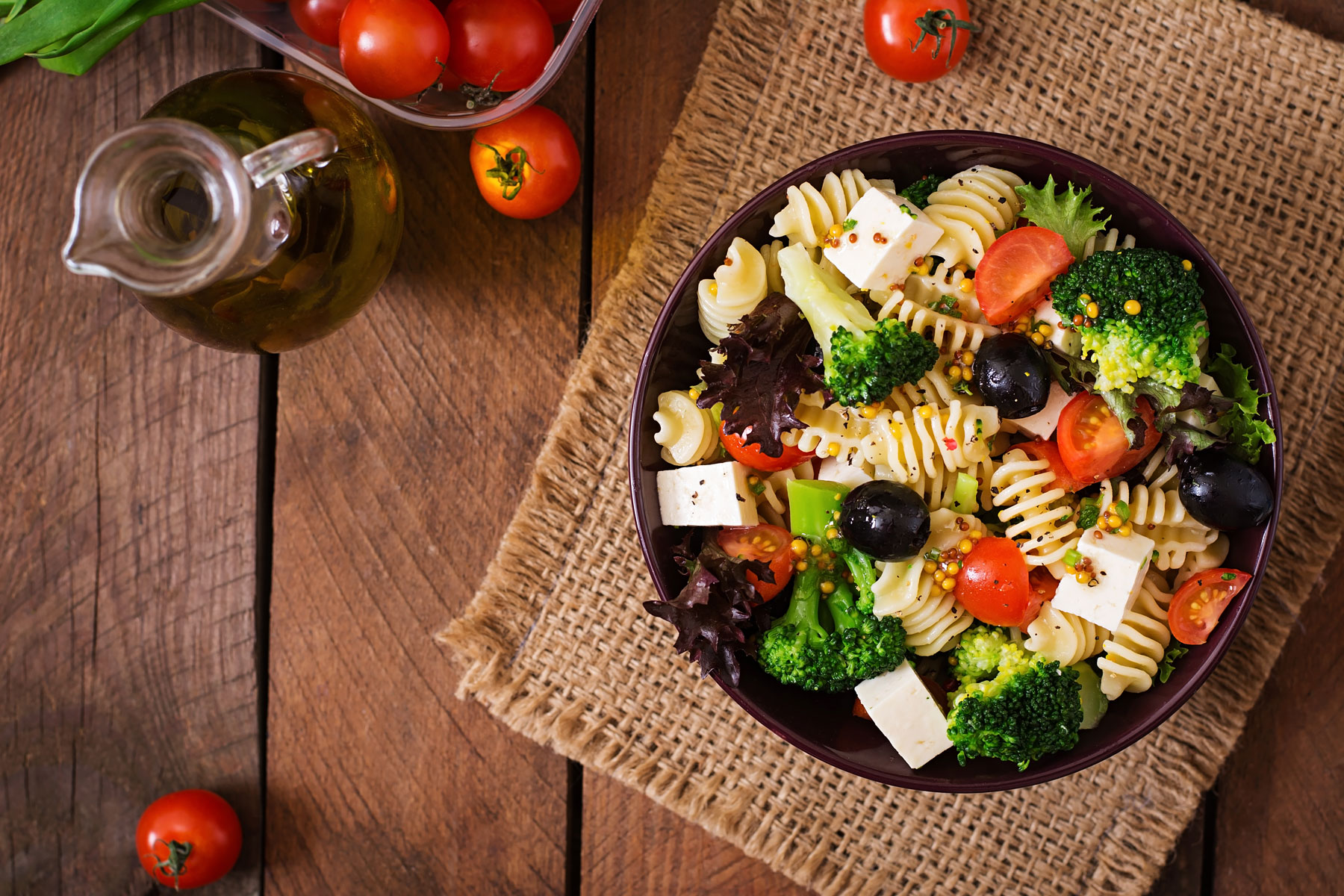 receta de ensalada de pasta griega