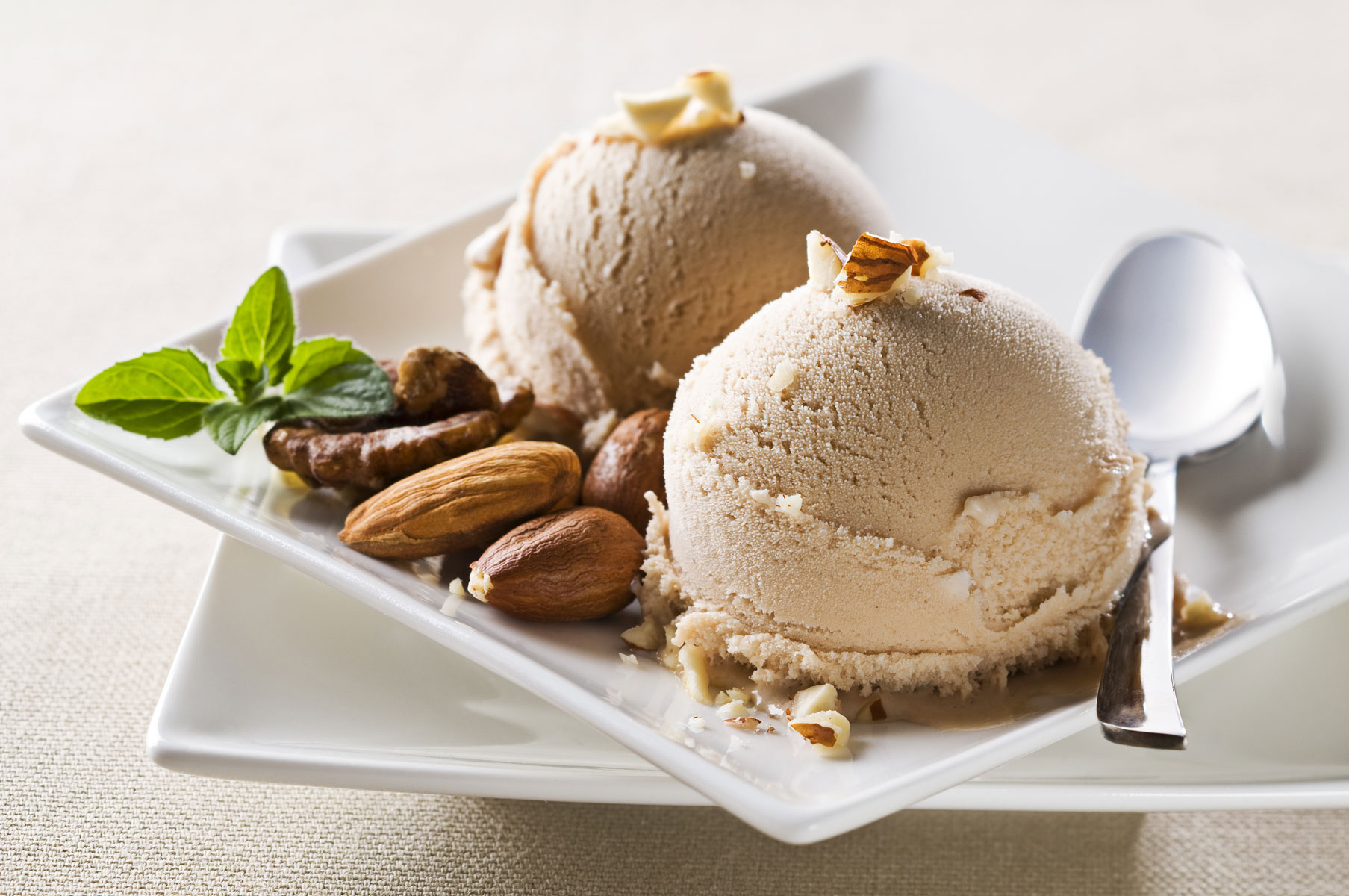 receta de helado de leche de almendras