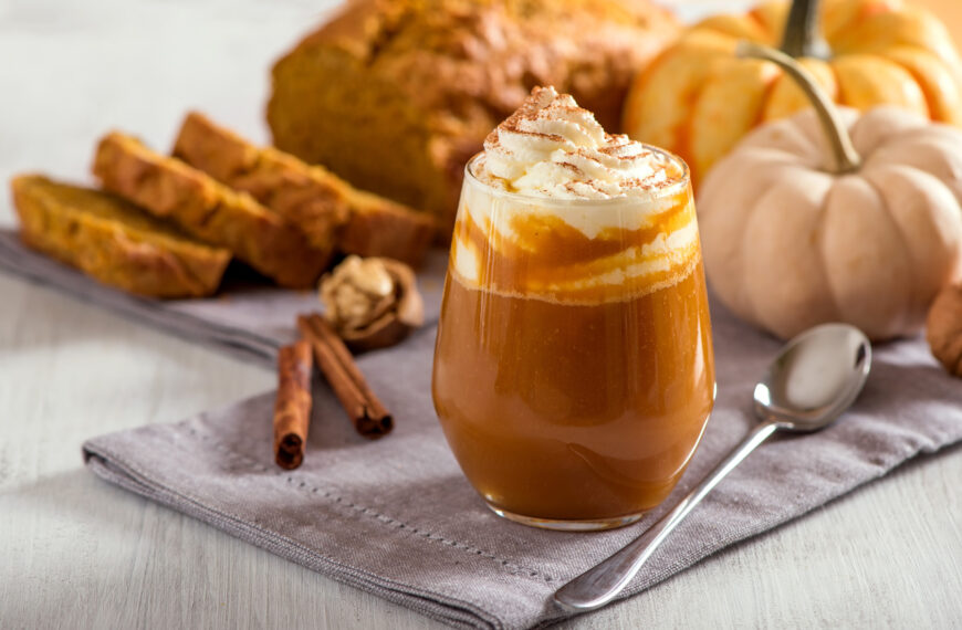 latte de calabaza y especias