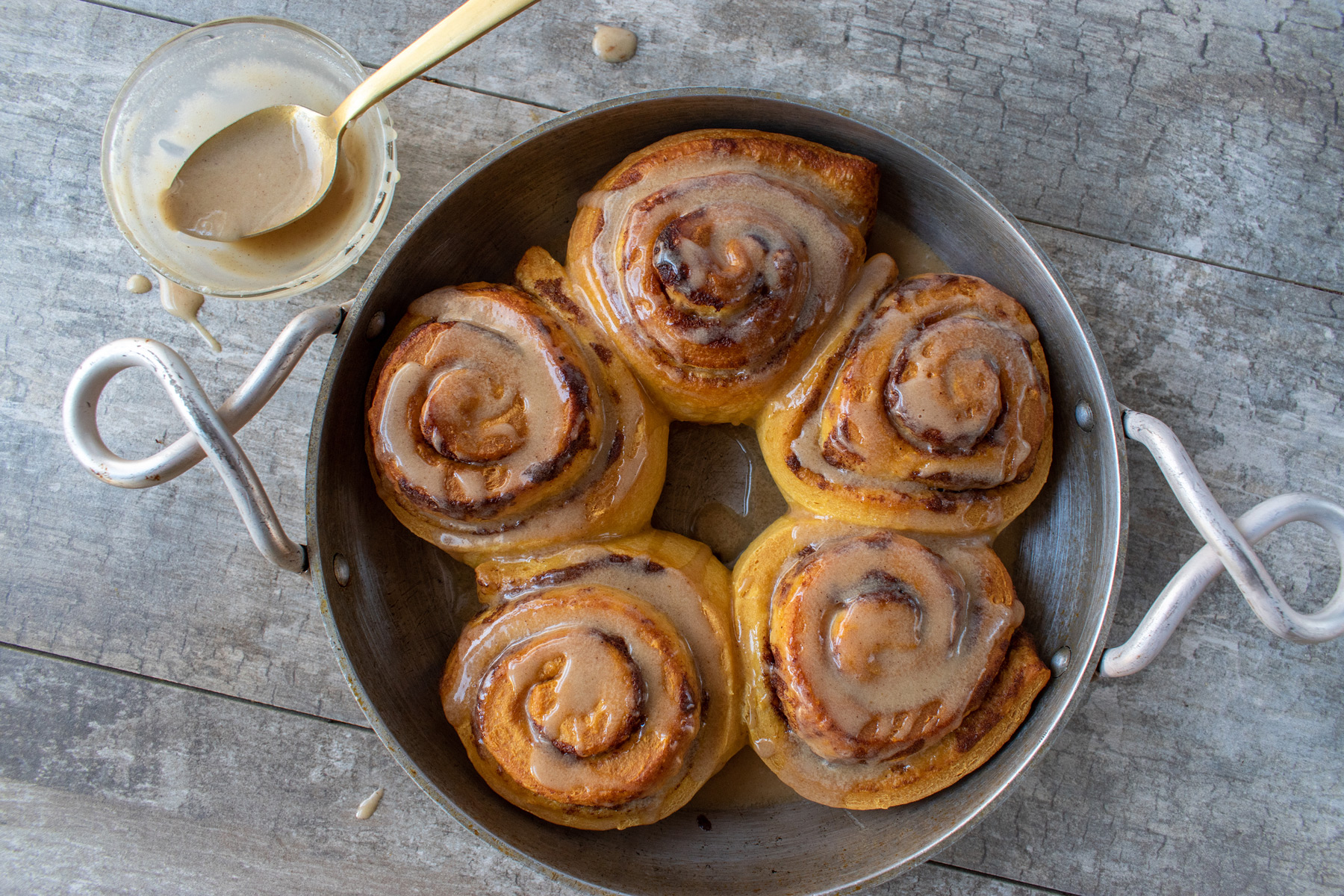 receta de rollos de canela y calabaza