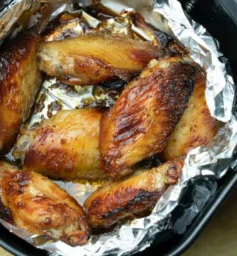 pollo frito en la freidora de aire