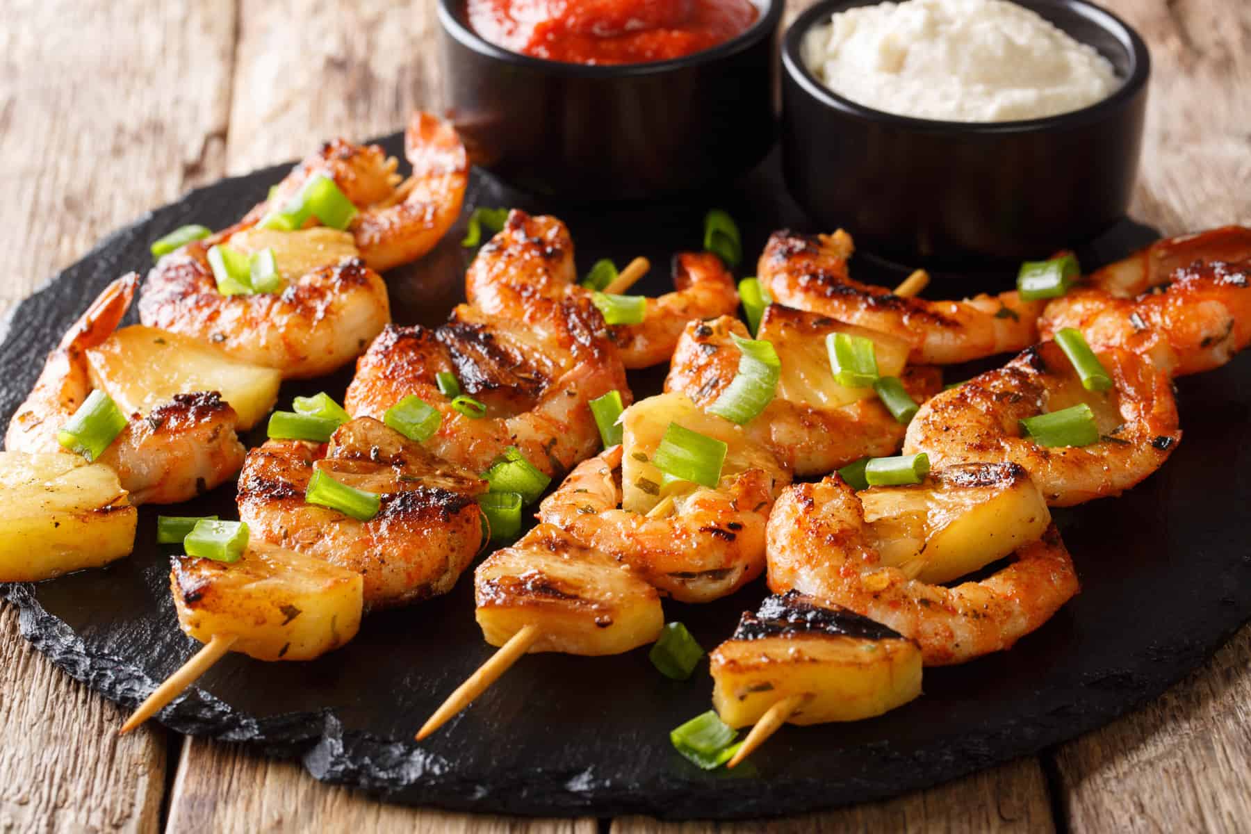 Cómo Hacer Brochetas De Gambas A La Plancha Con Piña Receta Paso A Paso 4249