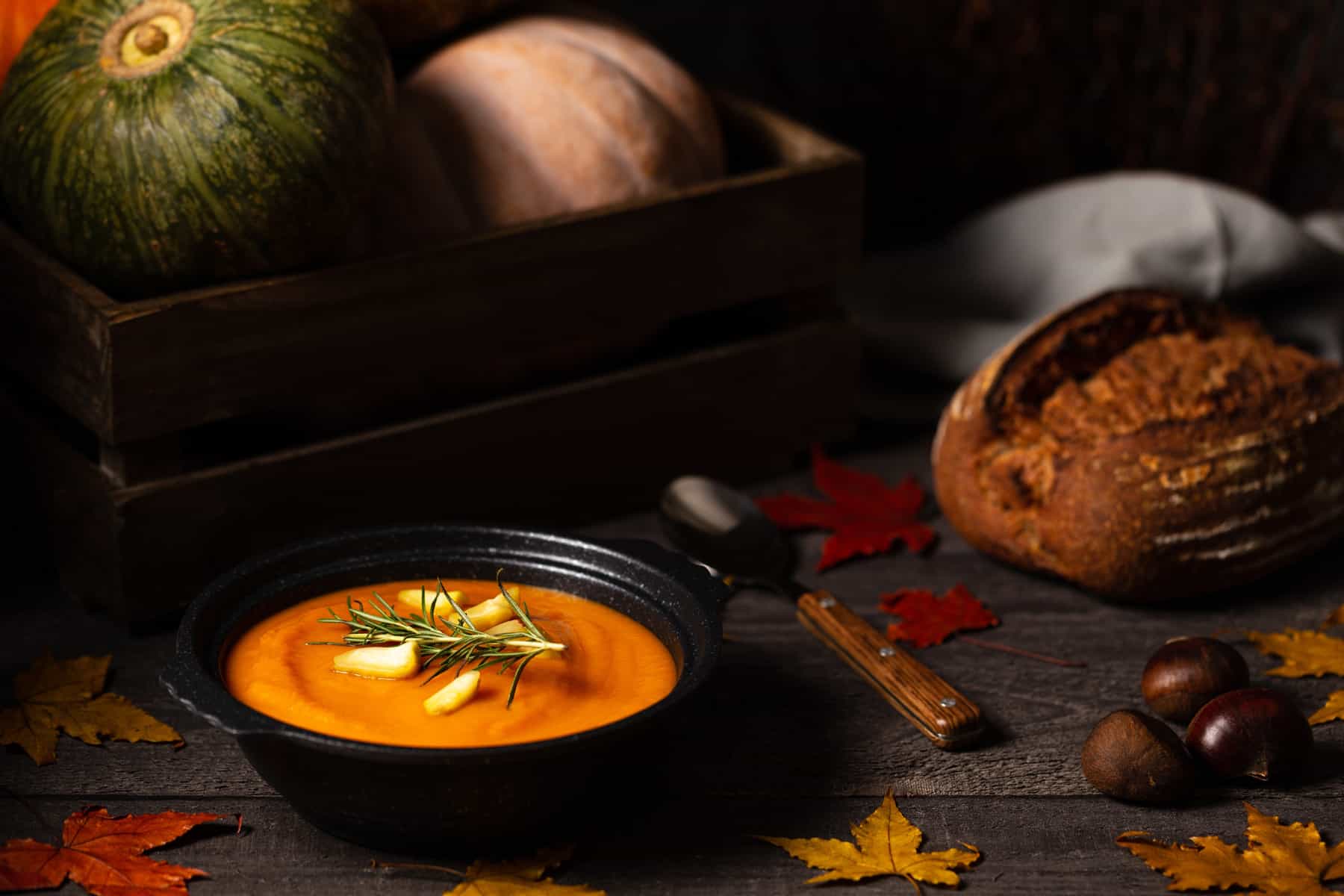 receta de sopa de calabaza cajun