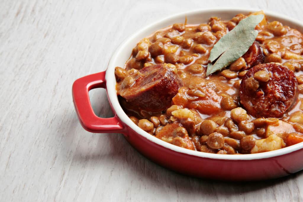 receta de lentejas con chorizo