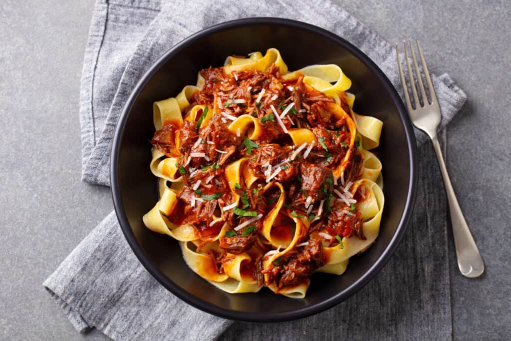 receta de pappardelle al ragu