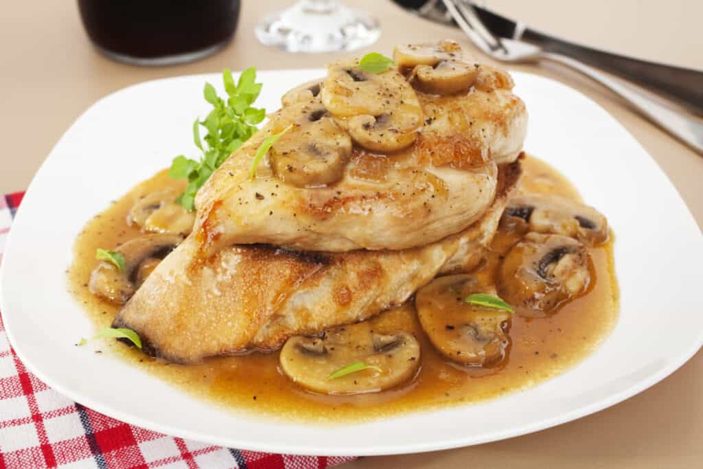 receta de pollo marsala