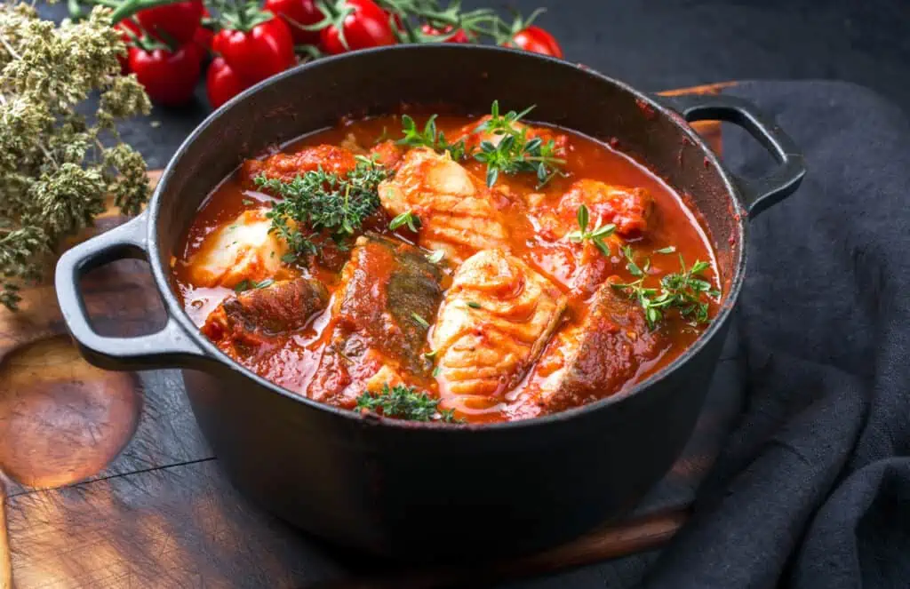 receta de bacalao con tomates