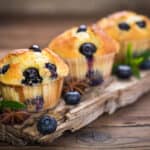 receta de muffins de arandanos