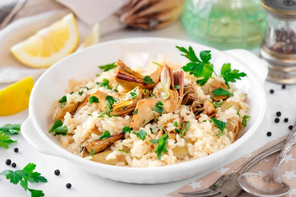 Arroz con Alcachofas