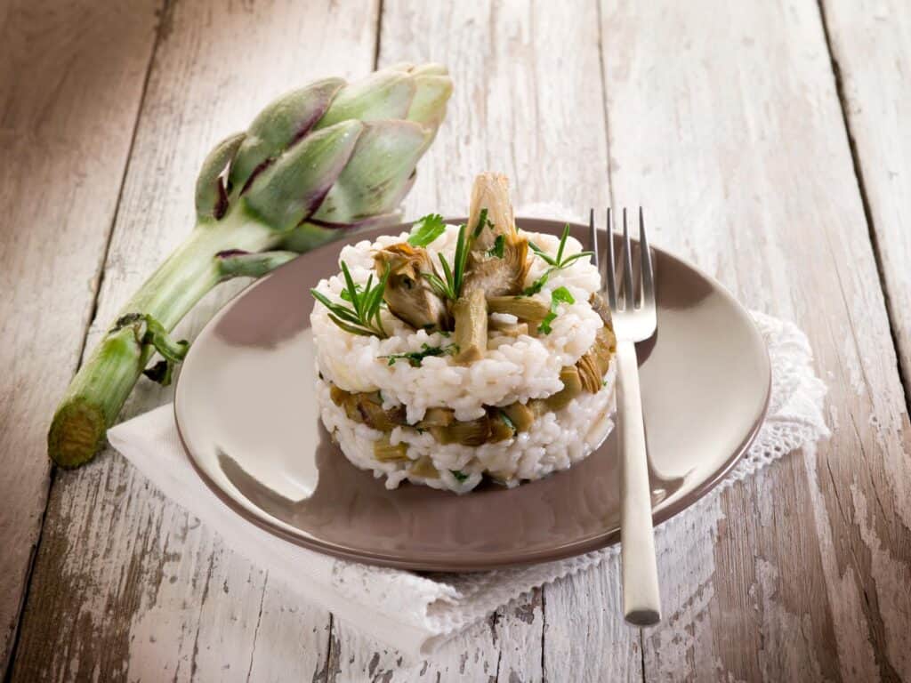 receta de Arroz con Alcachofas