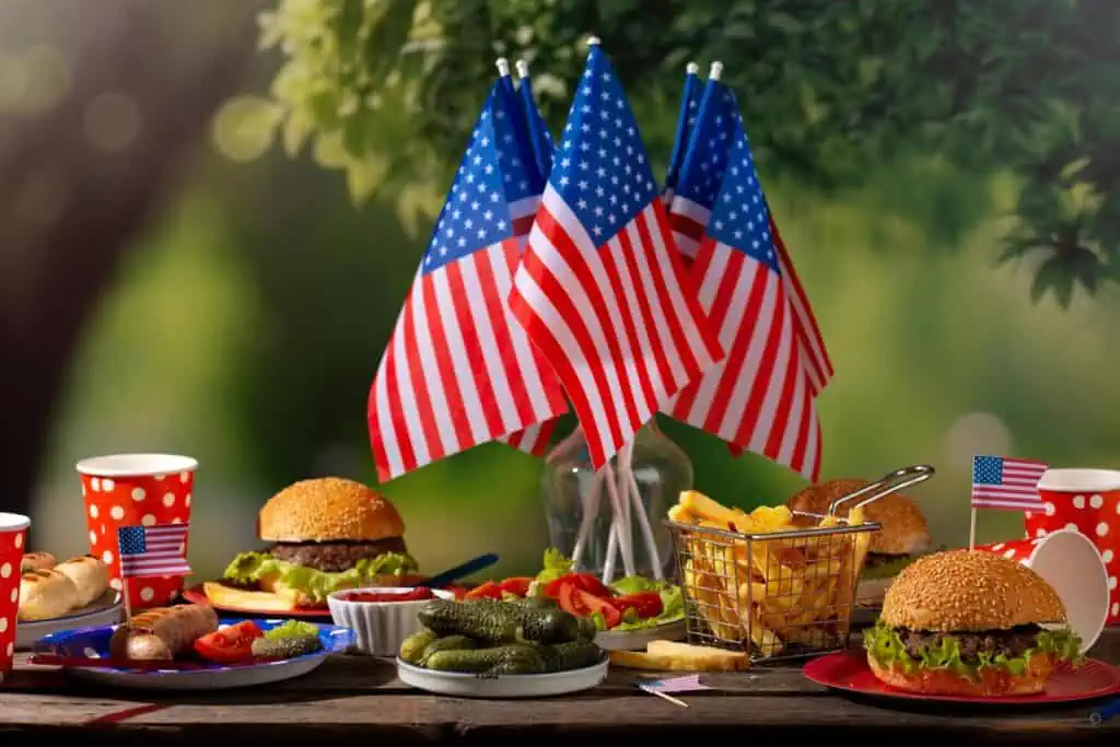 celebrar 4 de julio estados unidos en picnic