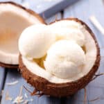 receta de helado de coco
