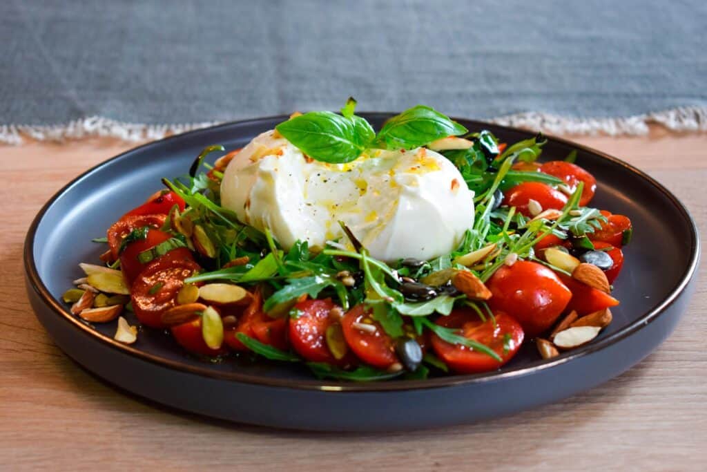 Receta de Ensalada de Tomate y Burrata