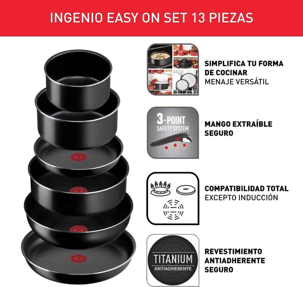 caracteristicas sartenes tefal