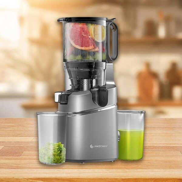 ¡Aprovecha! El Extractor de Zumos y Verduras Automático AMZCHEF Ahora con Descuento del 15% + 20% EXTRA