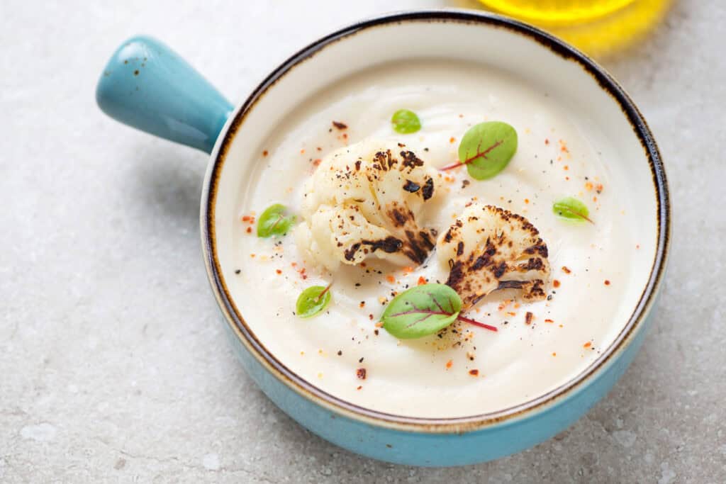 receta de crema de coliflor
