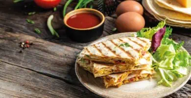 Quesadillas de Pollo con Verduras