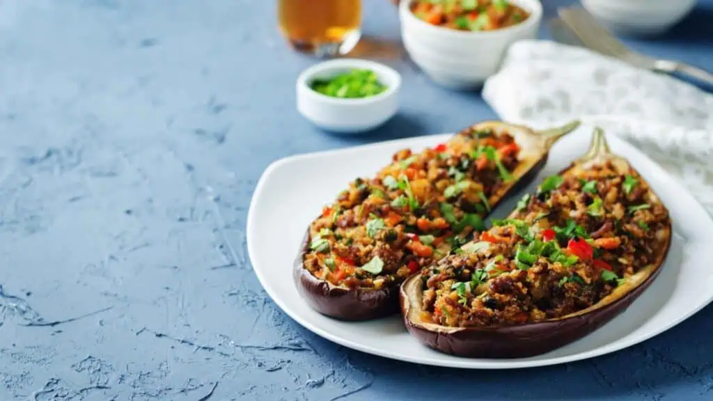 Berenjenas Rellenas de Quinoa