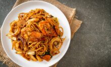 Espaguetis con Mariscos