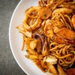 Espaguetis con Mariscos