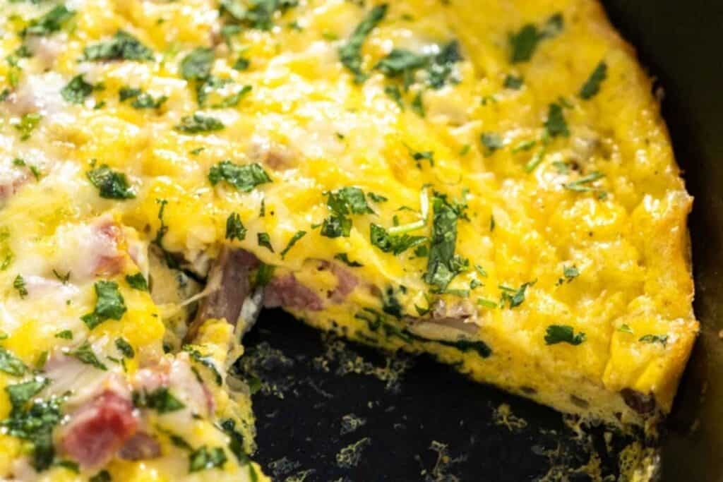 Frittata de Espinacas y Queso