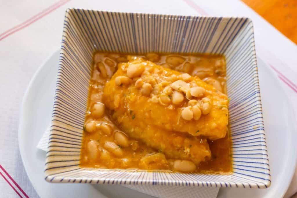 Verdinas con Bacalao