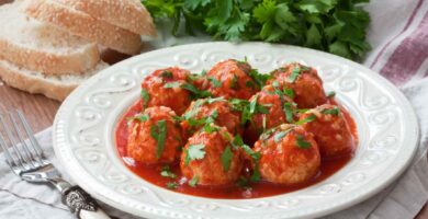 Albóndigas de Pavo en Salsa de Tomate