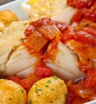 Bacalao a la Tranca con Pimientos y Patatas