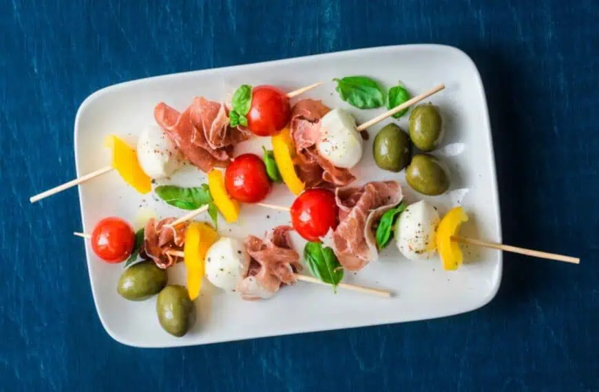 Brochetas de Antipasto