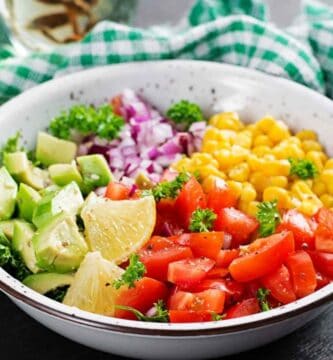 Ensalada de Maíz Dulce y Tomate