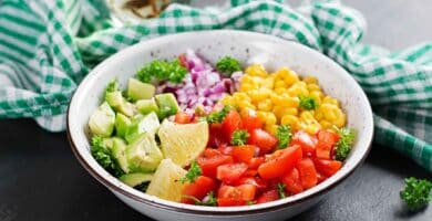 Ensalada de Maíz Dulce y Tomate