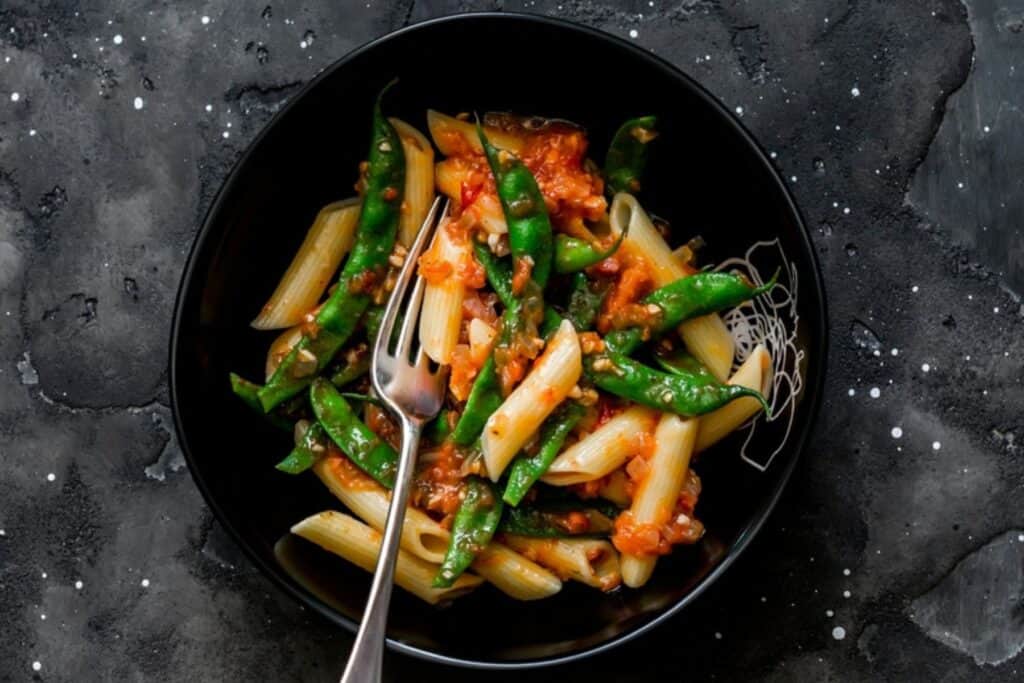 Pasta con Judías Verdes