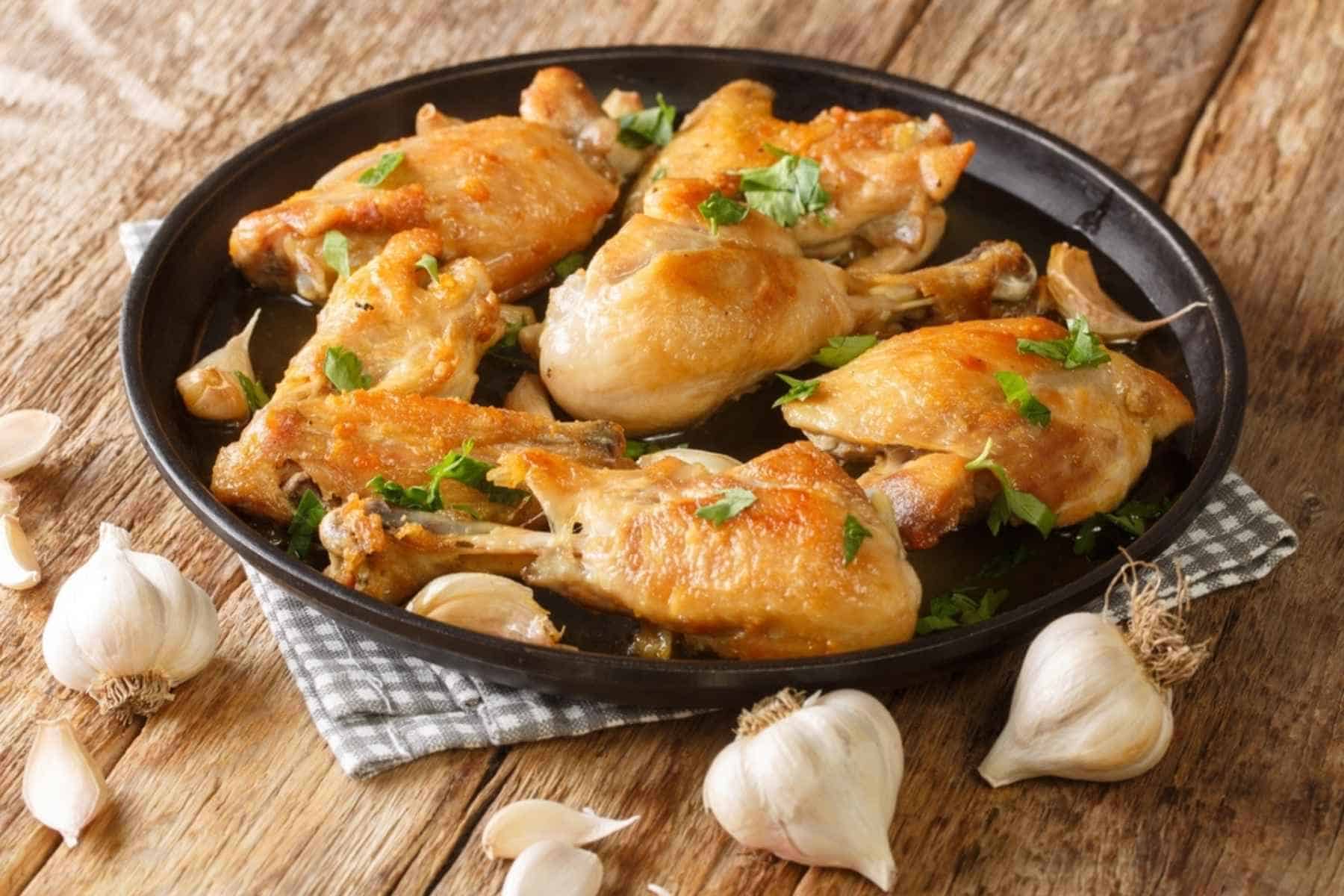 Receta de Pollo al Ajillo